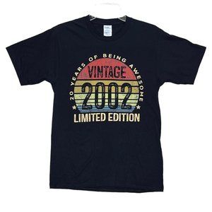 Vtg Port & Company T-Shirt Men's Small Black Vintage 2002 Limited Edition Print